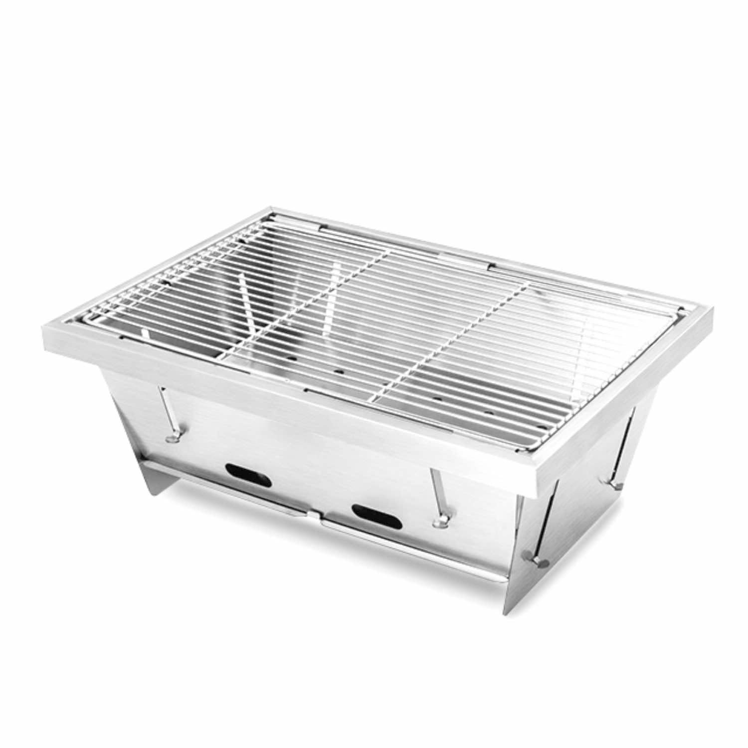 Meat King Premium Flip Fold Stainless Steel Charcoal BBQ Grill | MeatKing.hk