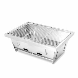 Meat King Premium Flip Fold Stainless Steel Charcoal BBQ Grill | MeatKing.hk