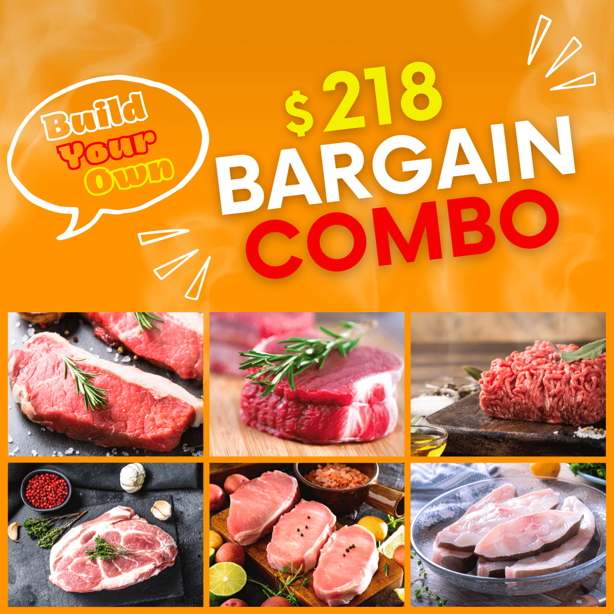 Build Your Own Bargain Combo | MeatKing.hk