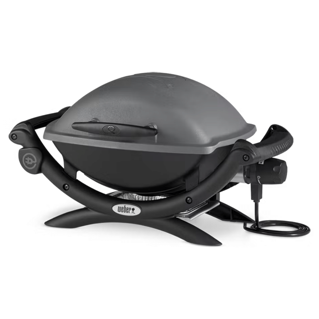 Weber Q1400 Grill in Dark Grey perfect for outdoor cooking available at MeatKing.hk2