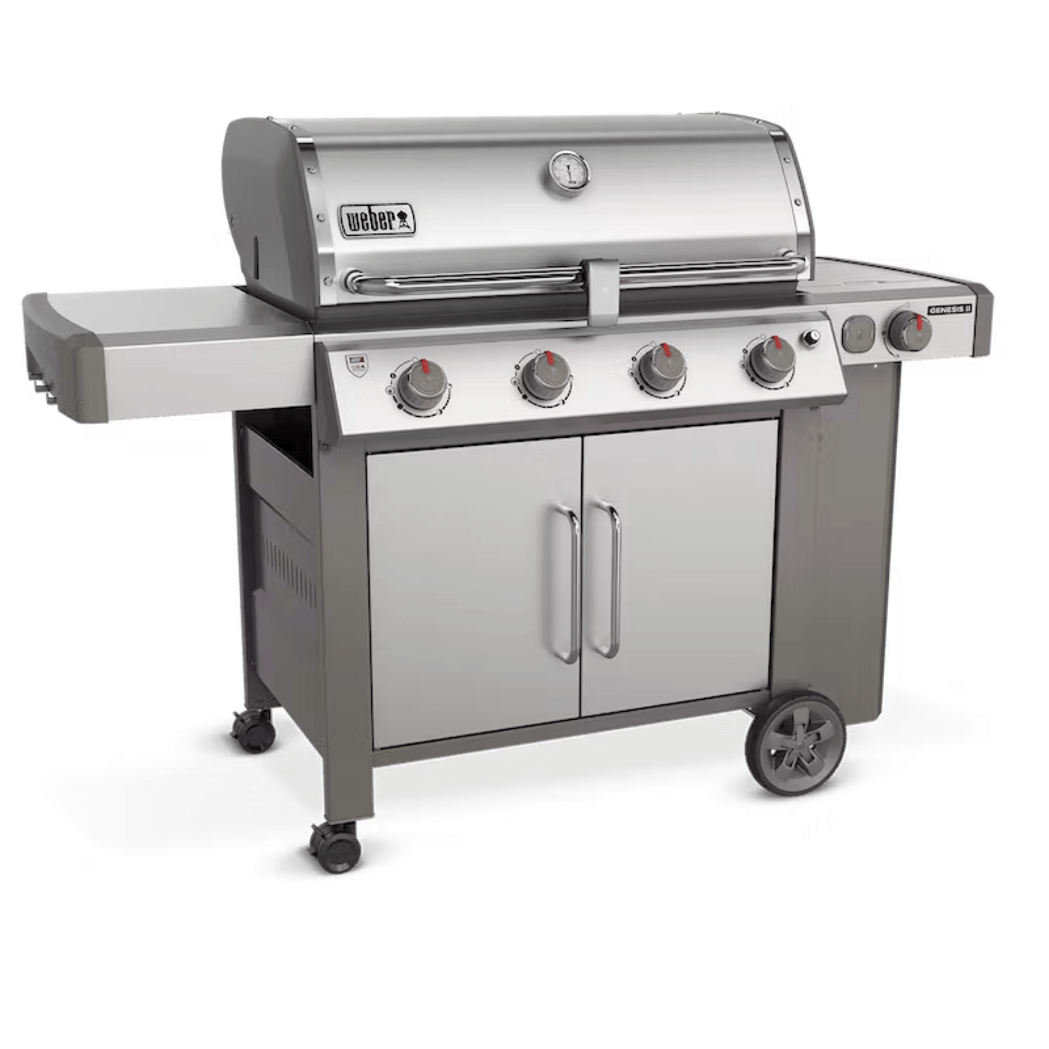 Weber Genesis II E-455 premium grill for outdoor barbecuing available at MeatKing.hk0