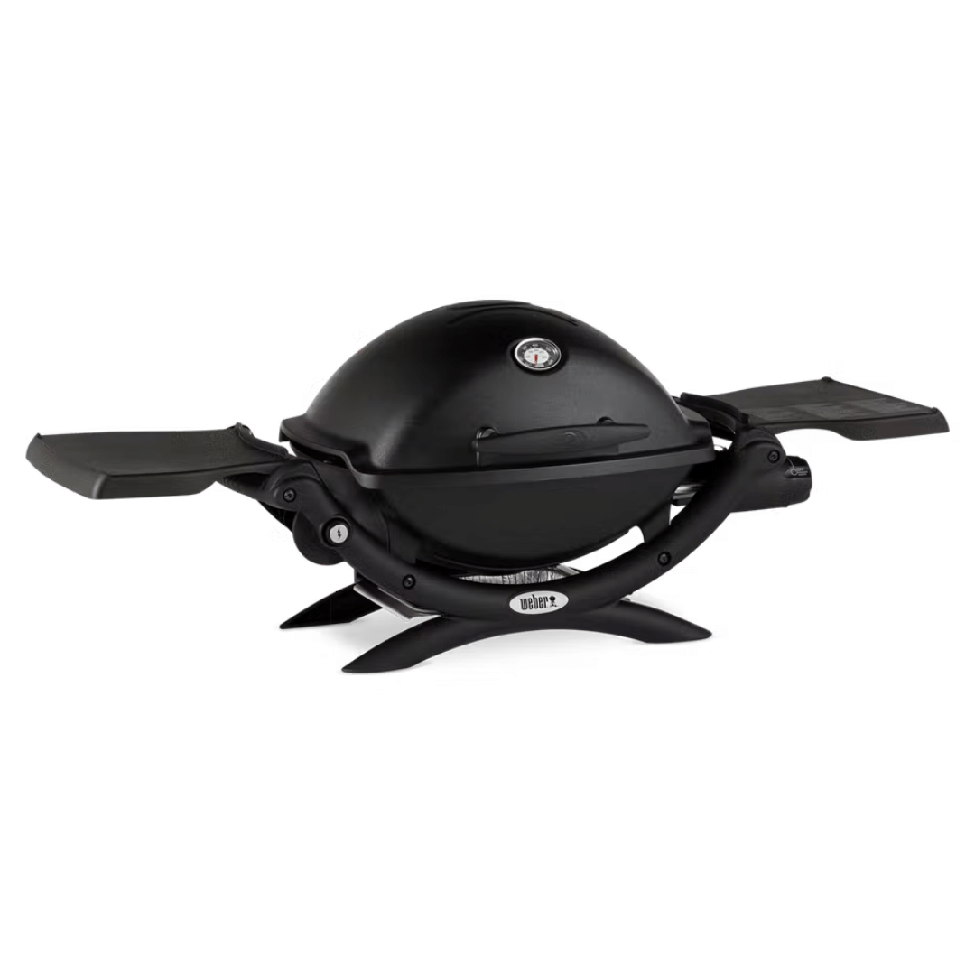Weber Q1250 Grill in black color perfect for outdoor cooking available at MeatKing.hk9