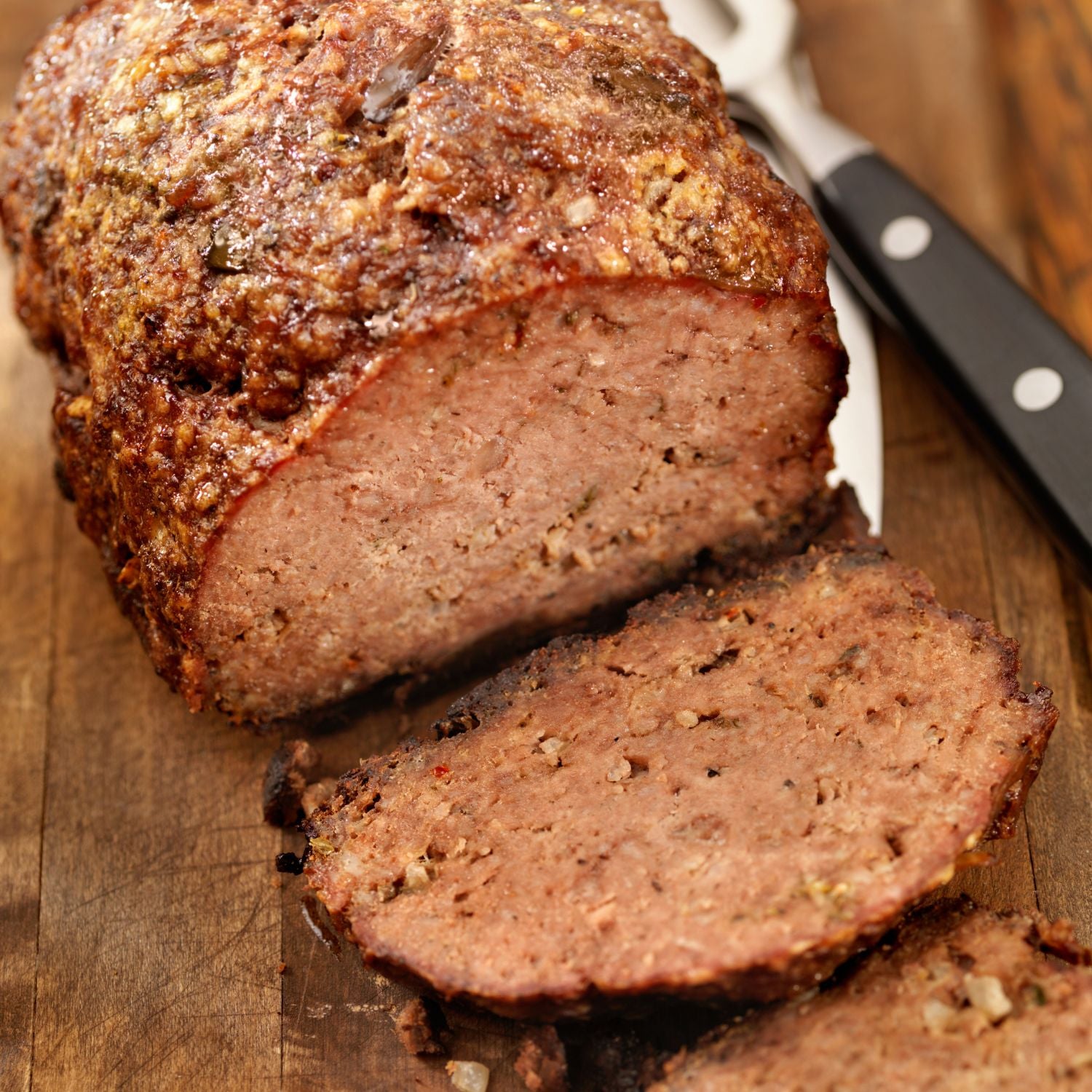 A delicious and classic meatloaf recipe with a golden brown crust
