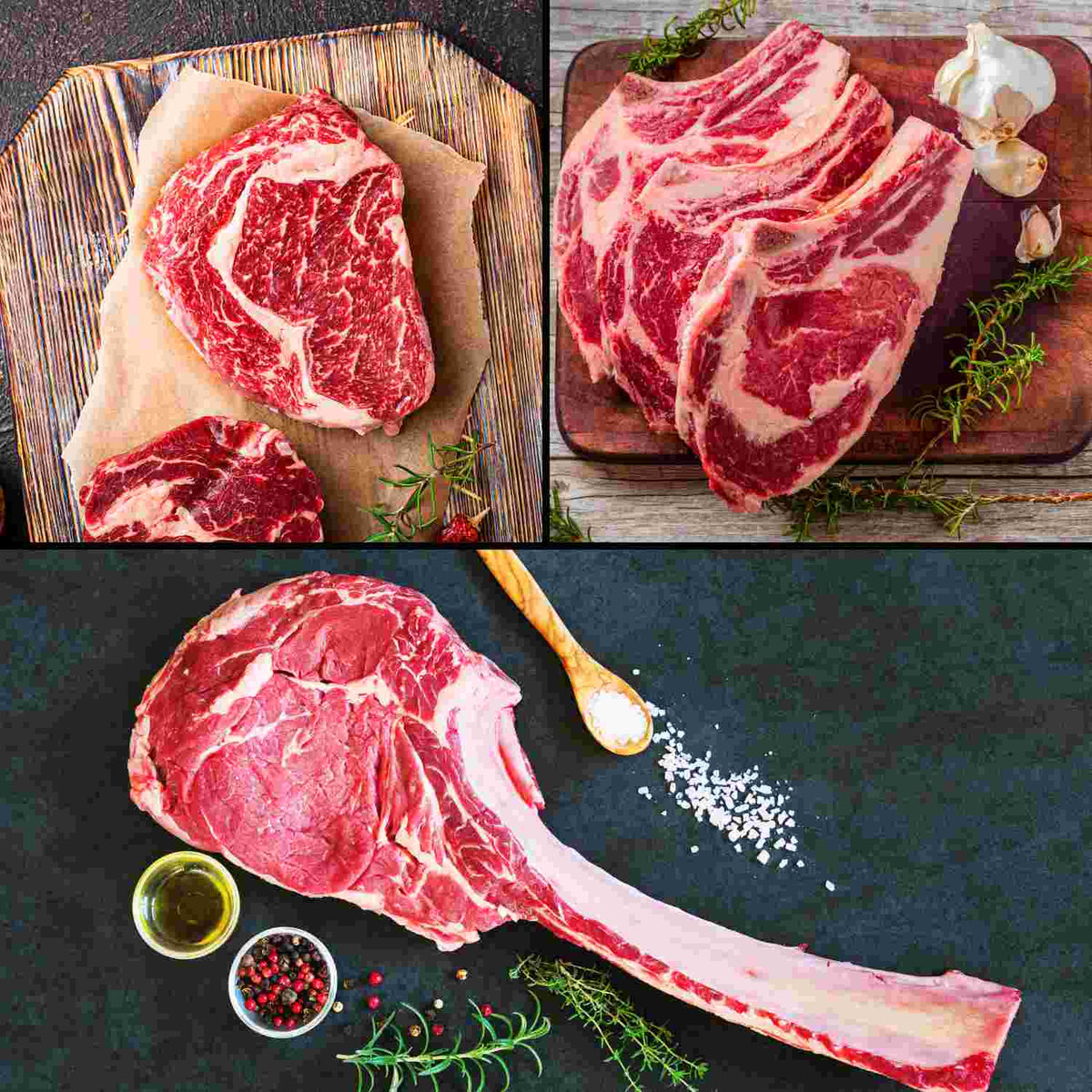 Tomawk Ribs Ribeye vs. OP Rib vs. Tomahawk | MeatKing.hk