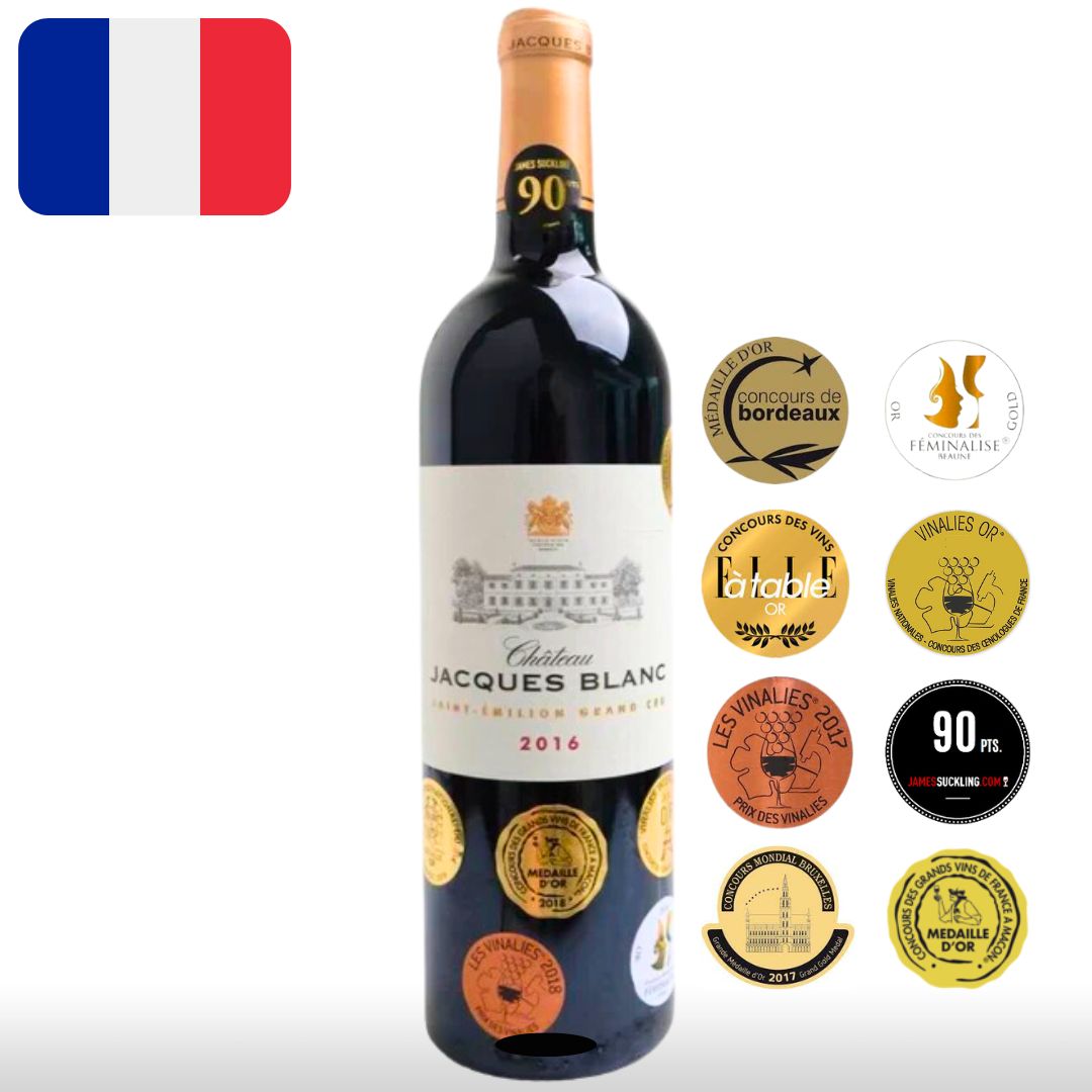 Chateau Jacques Blanc AOP Saint Emilion Grand Cru bottle from MeatKing.hk