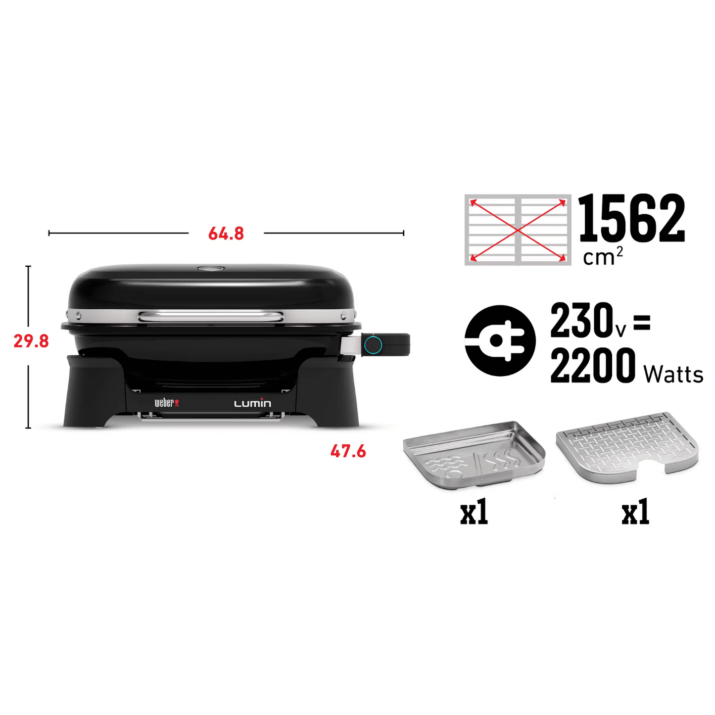 Weber Lumin Electric Grill (Black) | MeatKing.hk