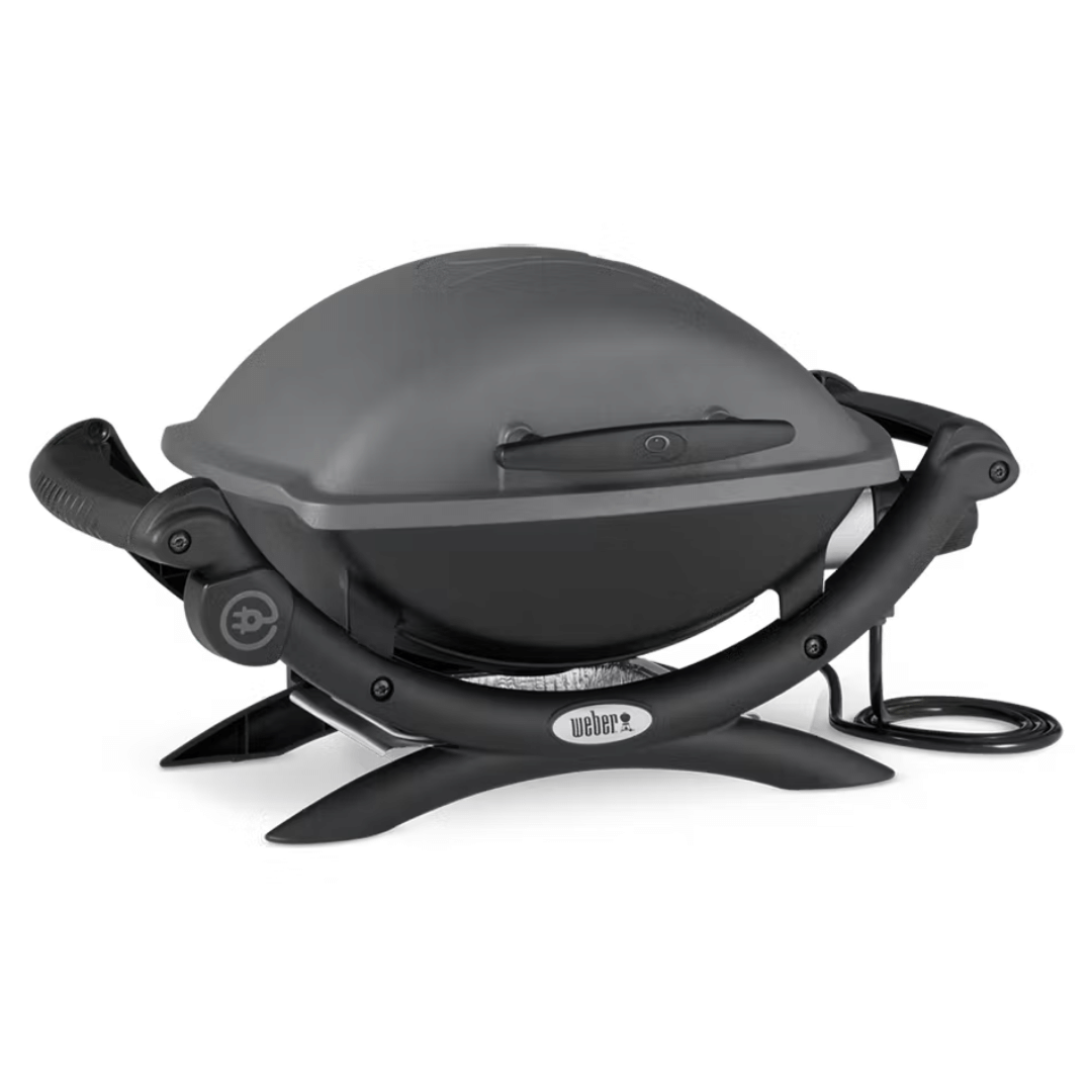 Weber Q1400 Grill in Dark Grey perfect for outdoor cooking available at MeatKing.hk7