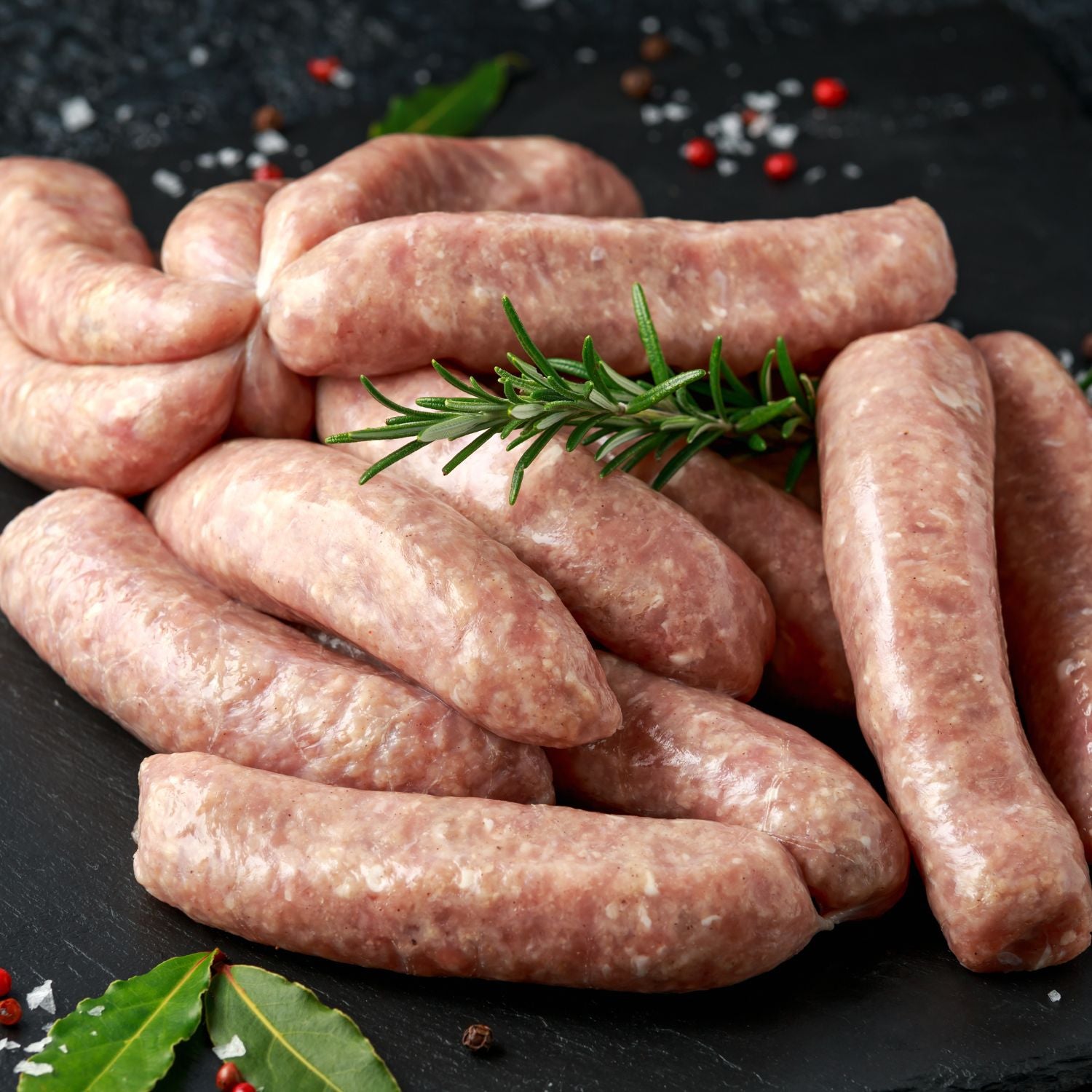 English Traditional Premium Pork Sausages - Unforgettable Flavor, Quality Ingredients and Versatile Cooking