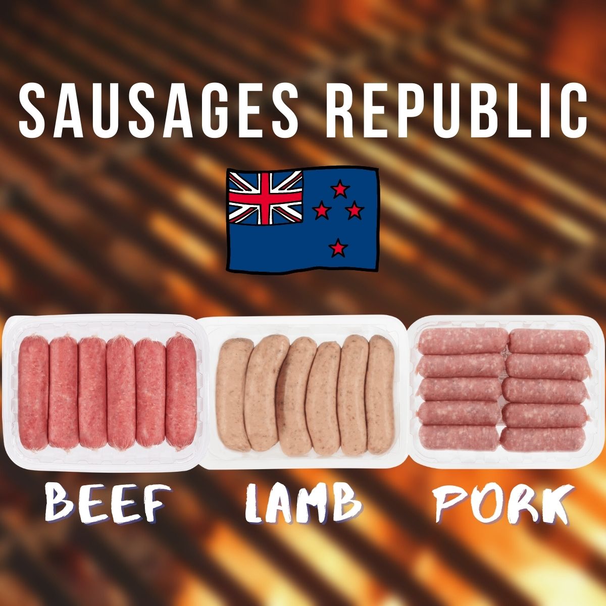 New Zealand Premium Sausages Republic Pack | MeatKing.hk